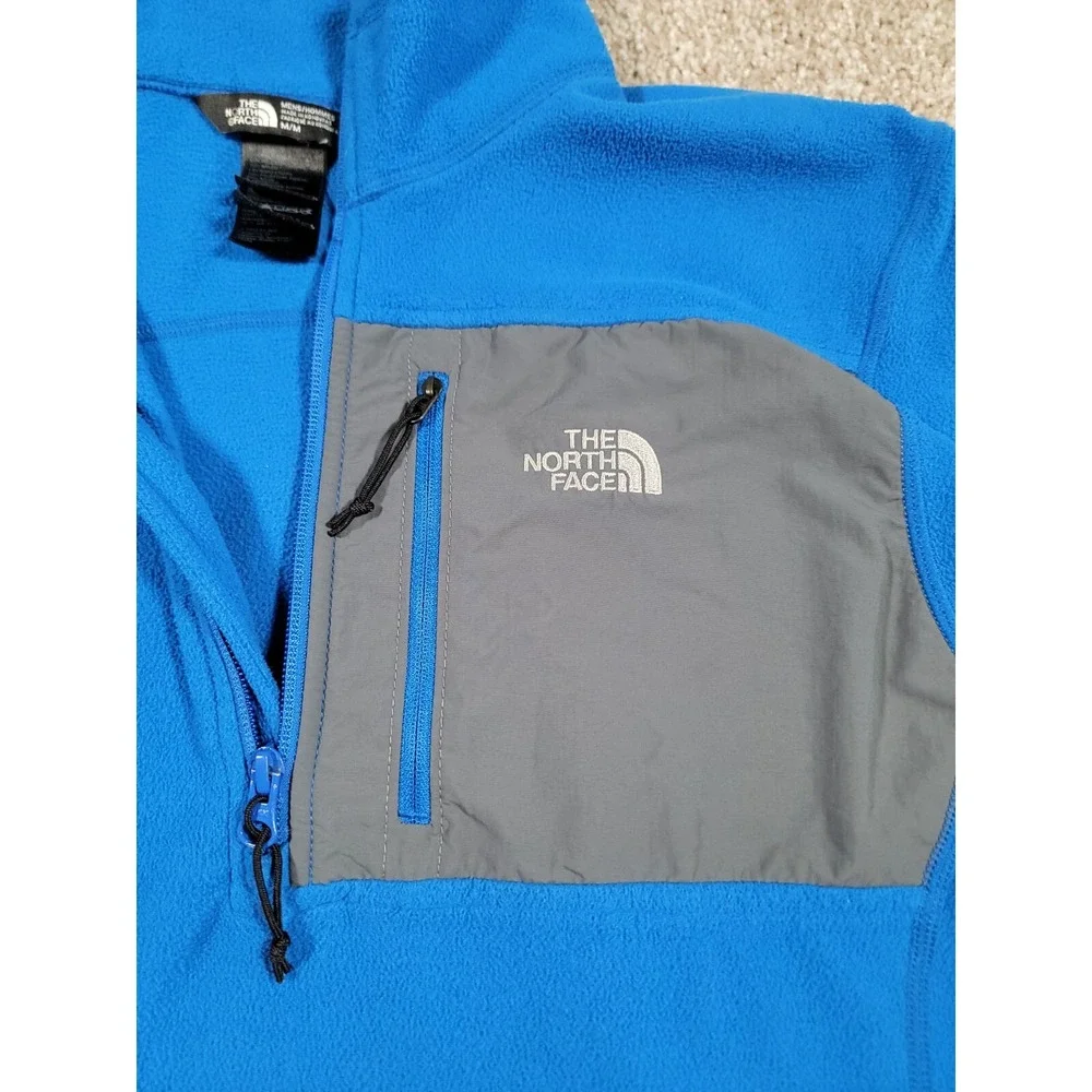 The North Face Tech Jacket 1/4 Zip Pullover Long Sleeve Medium Blue Gorpcore Men